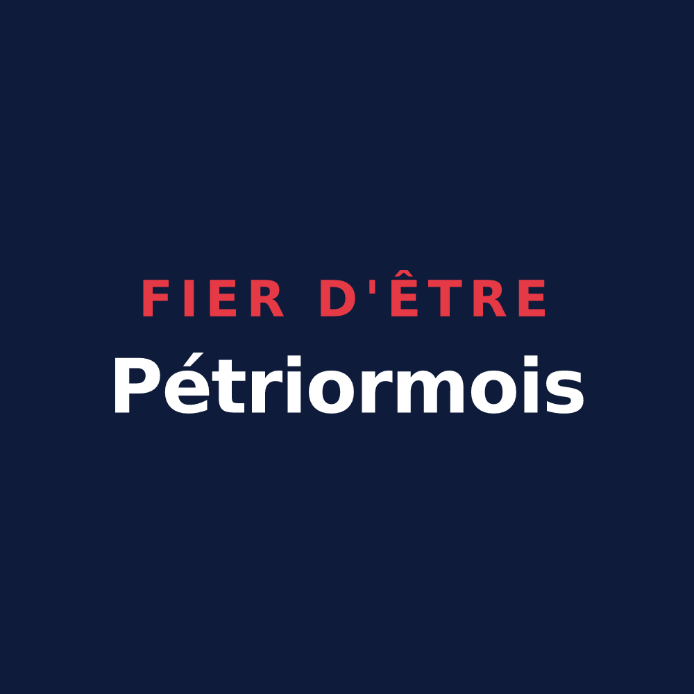 T-shirt « Fier d'être Pétriormois » — design pour Saint-Pierre-des-Ormes