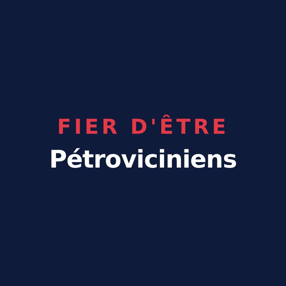 T-shirt « Fier d'être Pétroviciniens » — design pour Saint-Pierre-du-Chemin