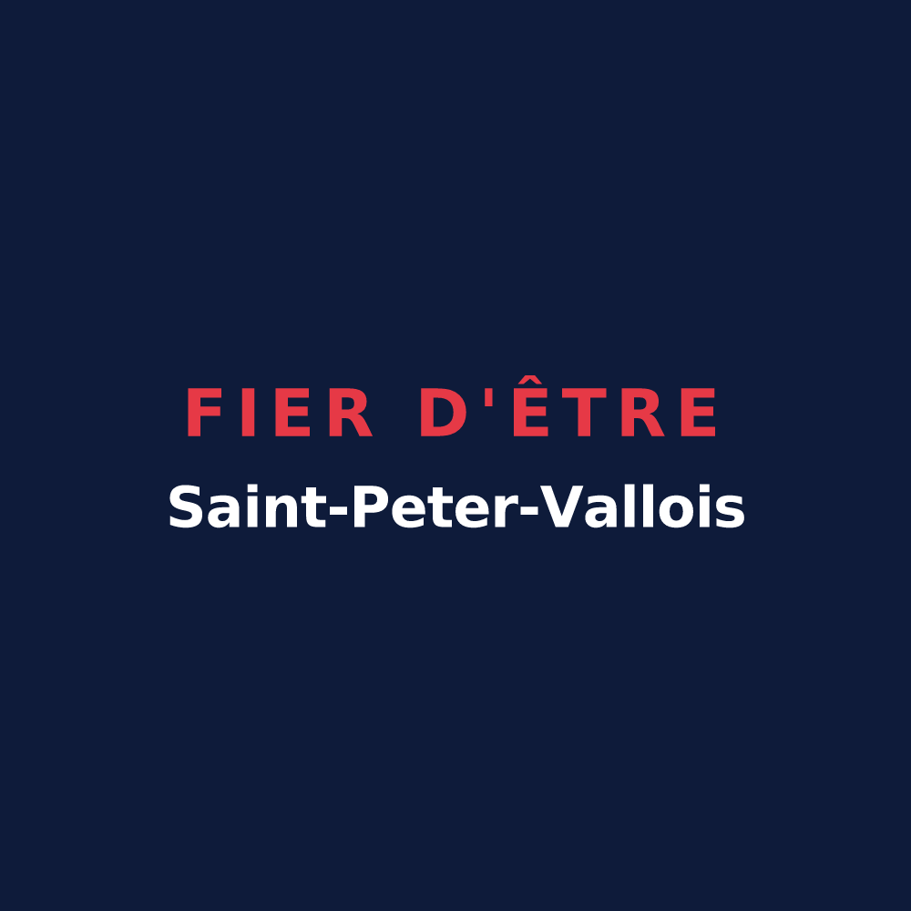 T-shirt « Fier d'être Saint-Peter-Vallois » — design pour Saint-Pierre-en-Vaux