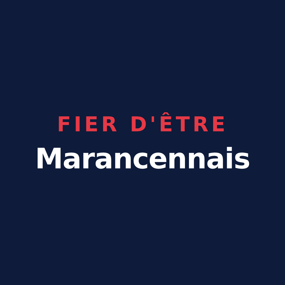 T-shirt « Fier d'être Marancennais » — design pour Saint-Pierre-La-Noue