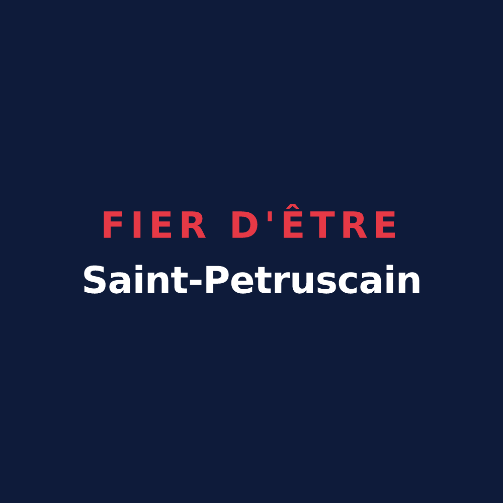 T-shirt « Fier d'être Saint-Petruscain » — design pour Saint-Pierre-le-Vieux