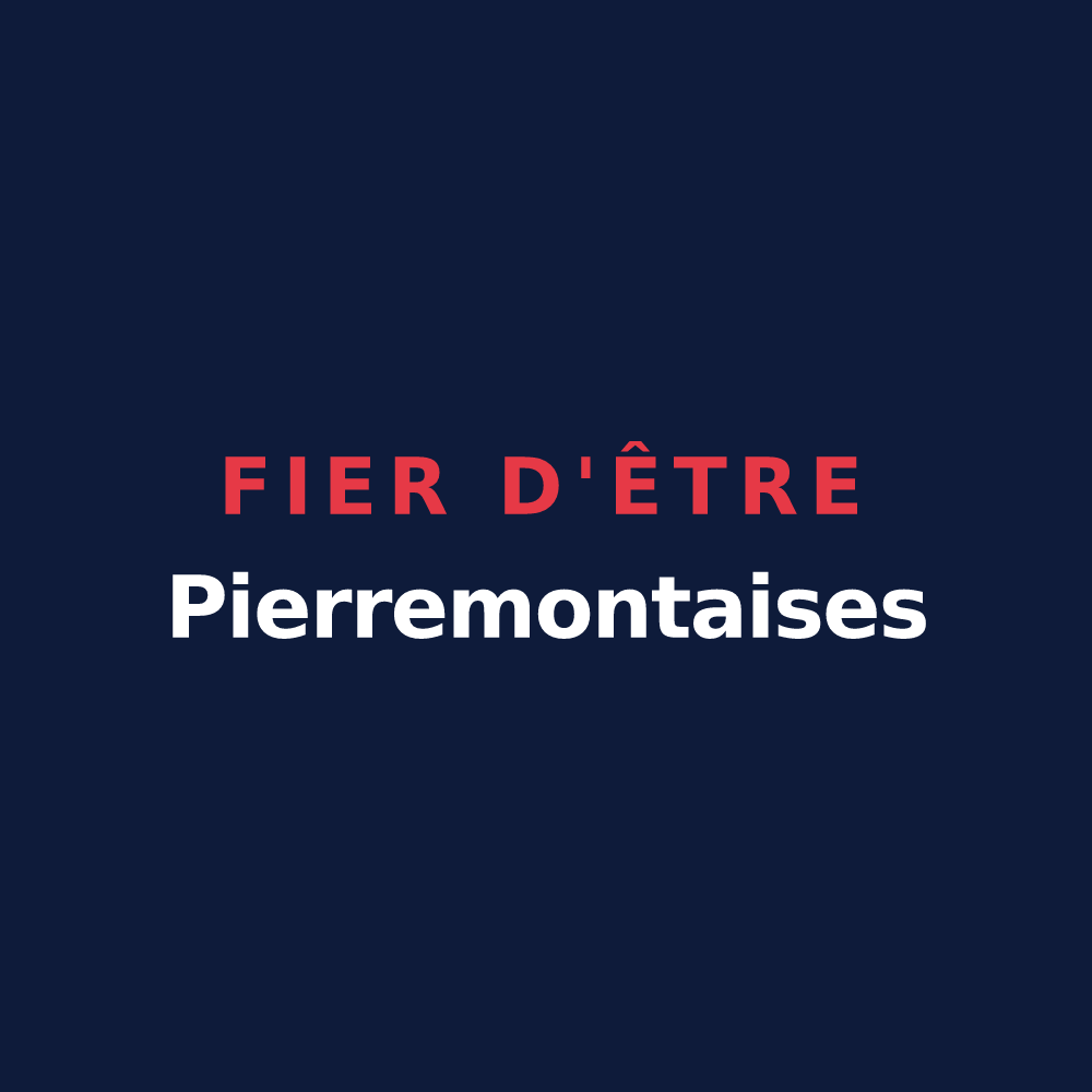 T-shirt « Fier d'être Pierremontaises » — design pour Saint-Pierremont