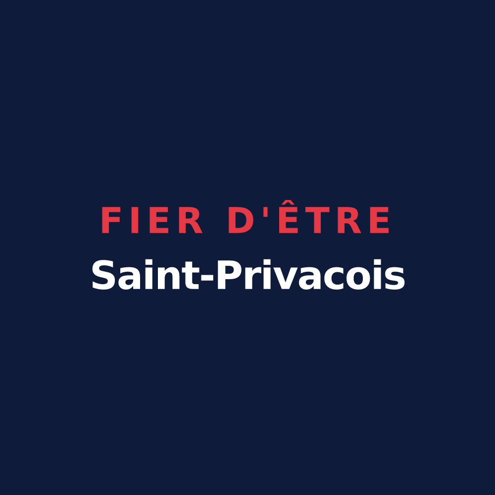 T-shirt « Fier d'être Saint-Privacois » — design pour Saint-Privat