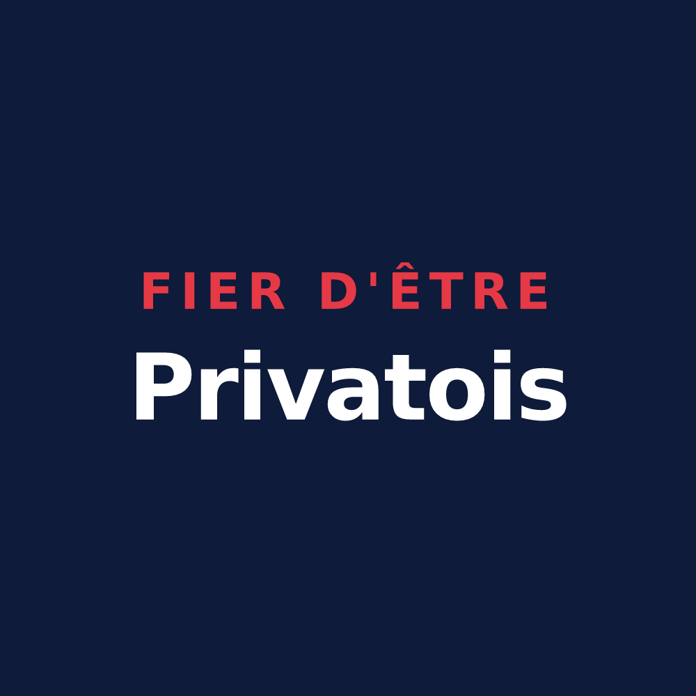 T-shirt « Fier d'être Privatois » — design pour Saint-Privat