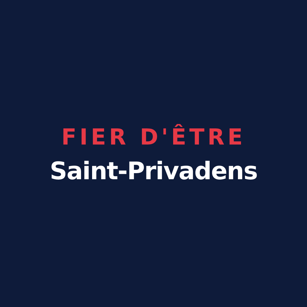 T-shirt « Fier d'être Saint-Privadens » — design pour Saint-Privat-des-Vieux