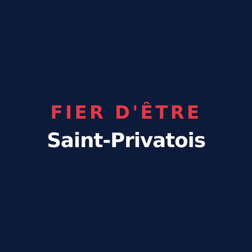 T-shirt « Fier d'être Saint-Privatois » — design pour Saint Privat en Périgord