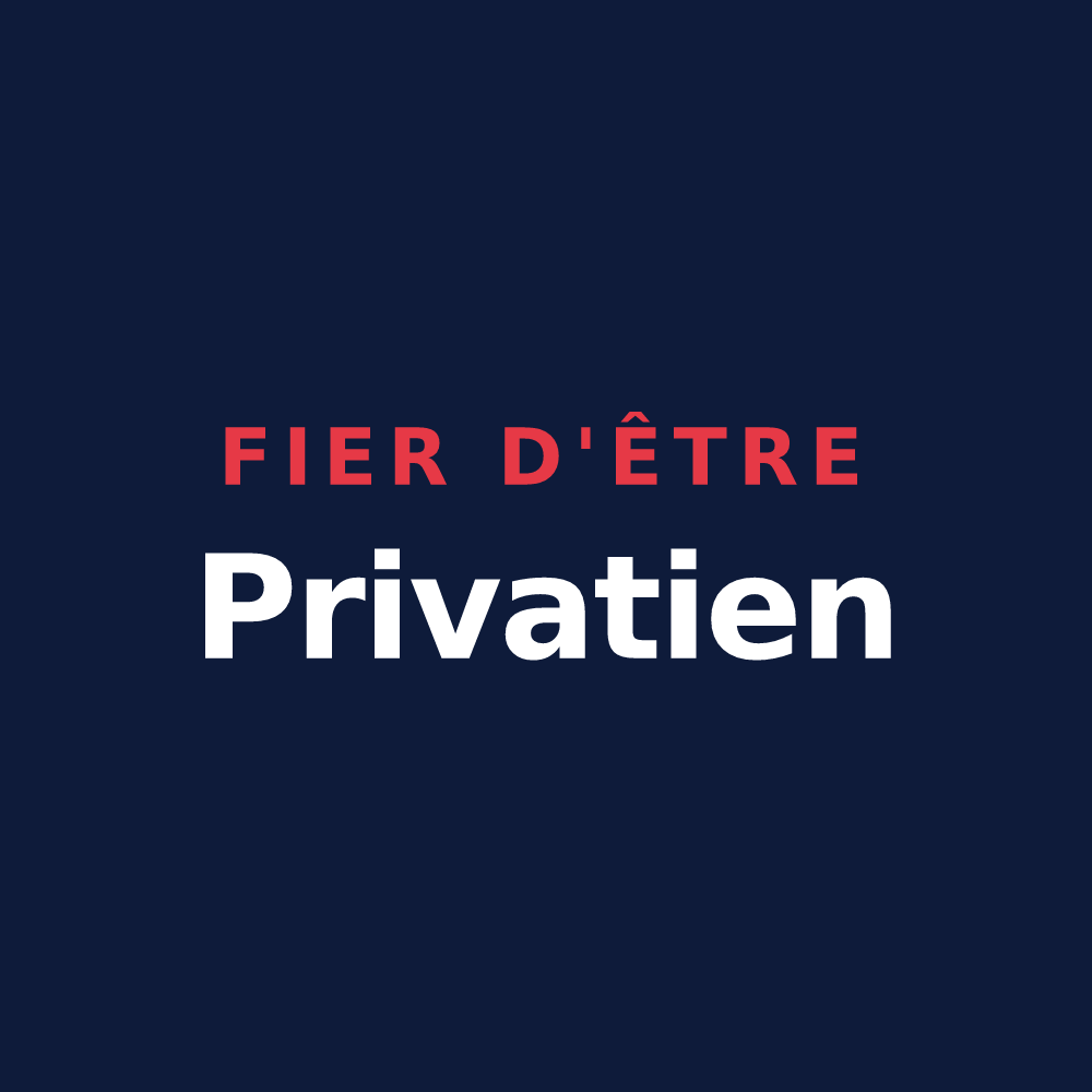 T-shirt « Fier d'être Privatien » — design pour Saint-Privat-la-Montagne