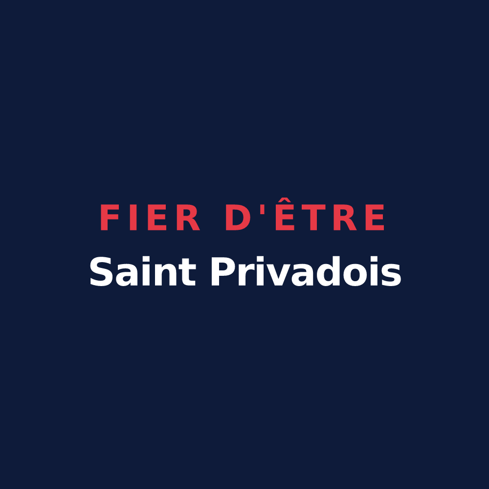 T-shirt « Fier d'être Saint Privadois » — design pour Saint-Privat