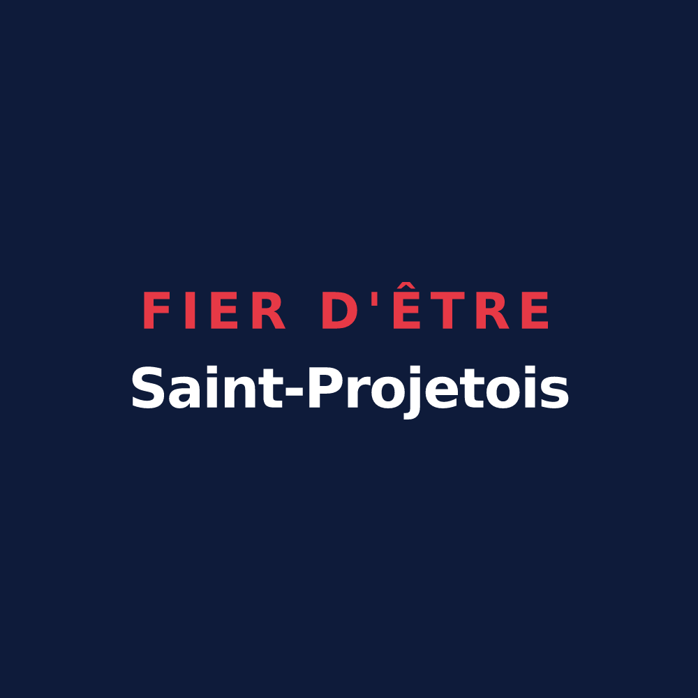 T-shirt « Fier d'être Saint-Projetois » — design pour Saint-Projet