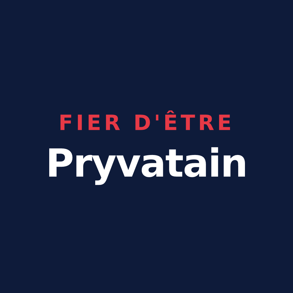 T-shirt « Fier d'être Pryvatain » — design pour Saint-Pryvé-Saint-Mesmin