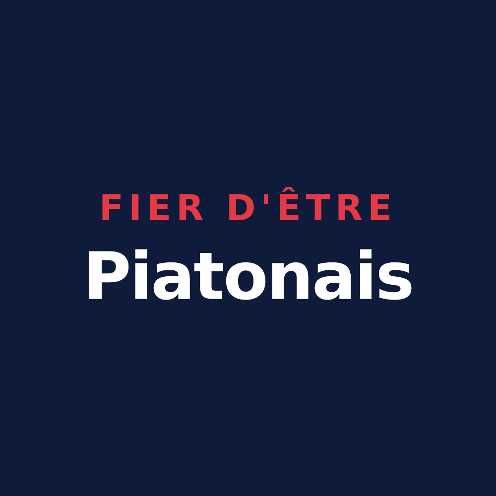 T-shirt « Fier d'être Piatonais » — design pour Saint-Python
