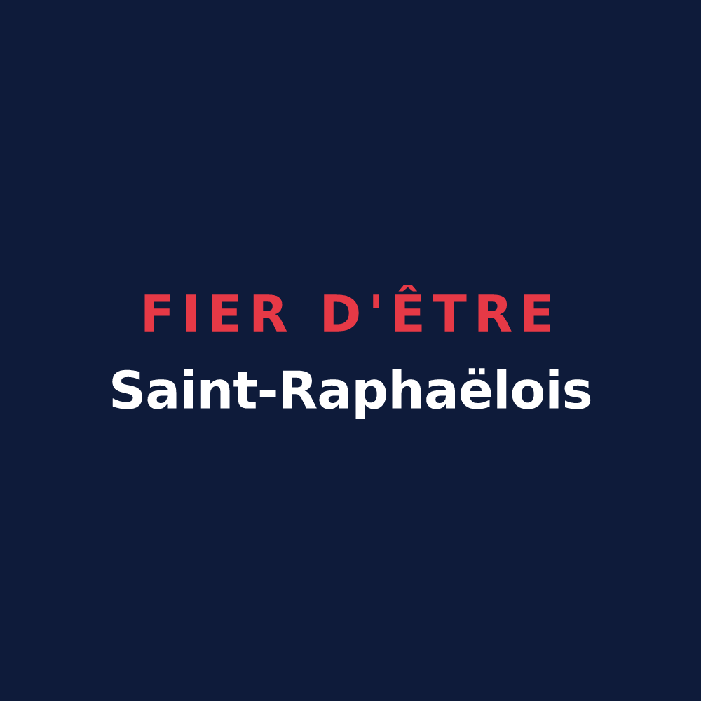 T-shirt « Fier d'être Saint-Raphaëlois » — design pour Saint-Raphaël