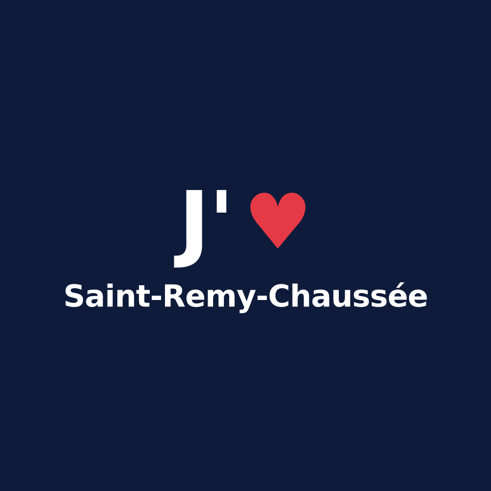 T-shirt personnalisé Saint-Remy-Chaussée — design J'aime Saint-Remy-Chaussée