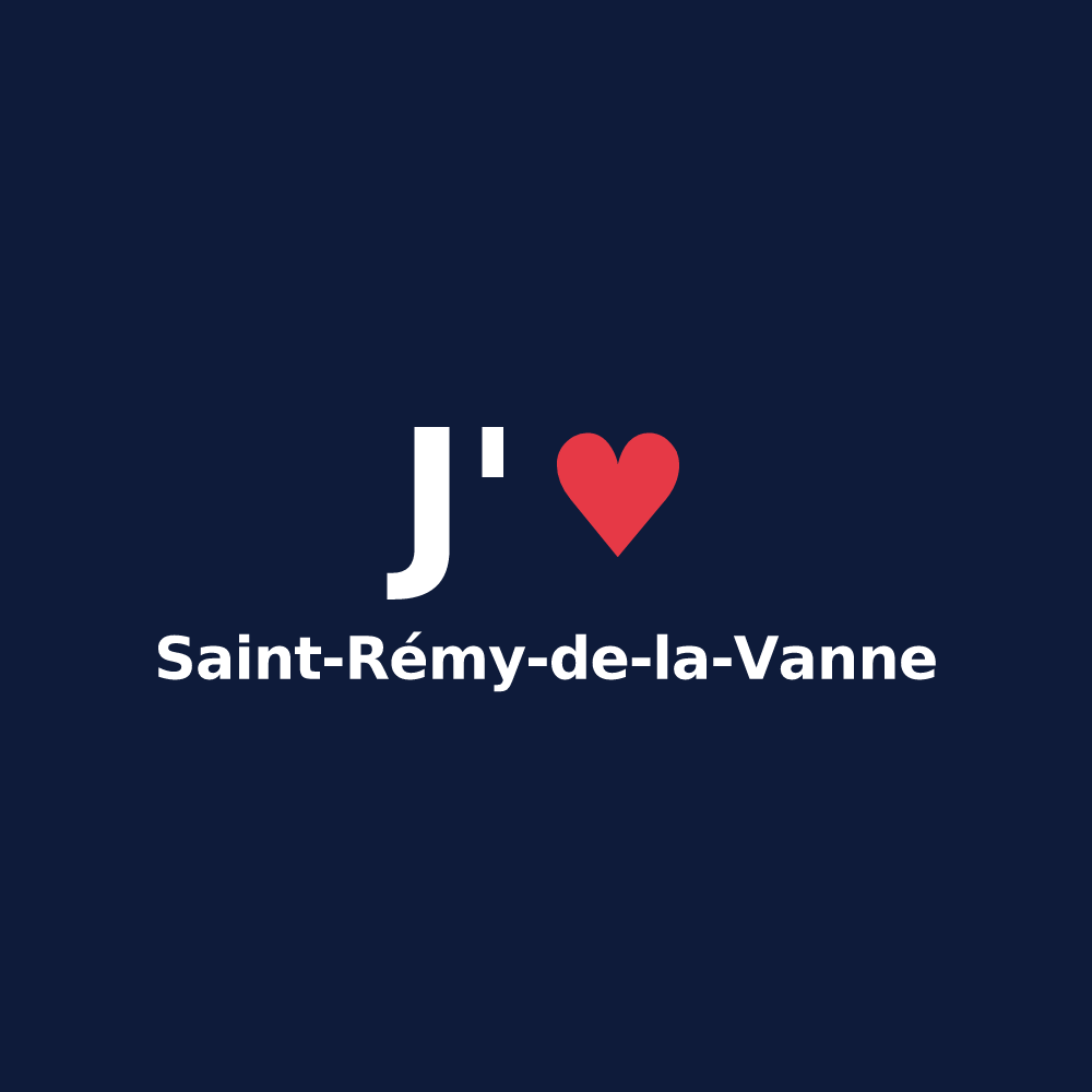 T-shirt personnalisé Saint-Rémy-de-la-Vanne — design J'aime Saint-Rémy-de-la-Vanne