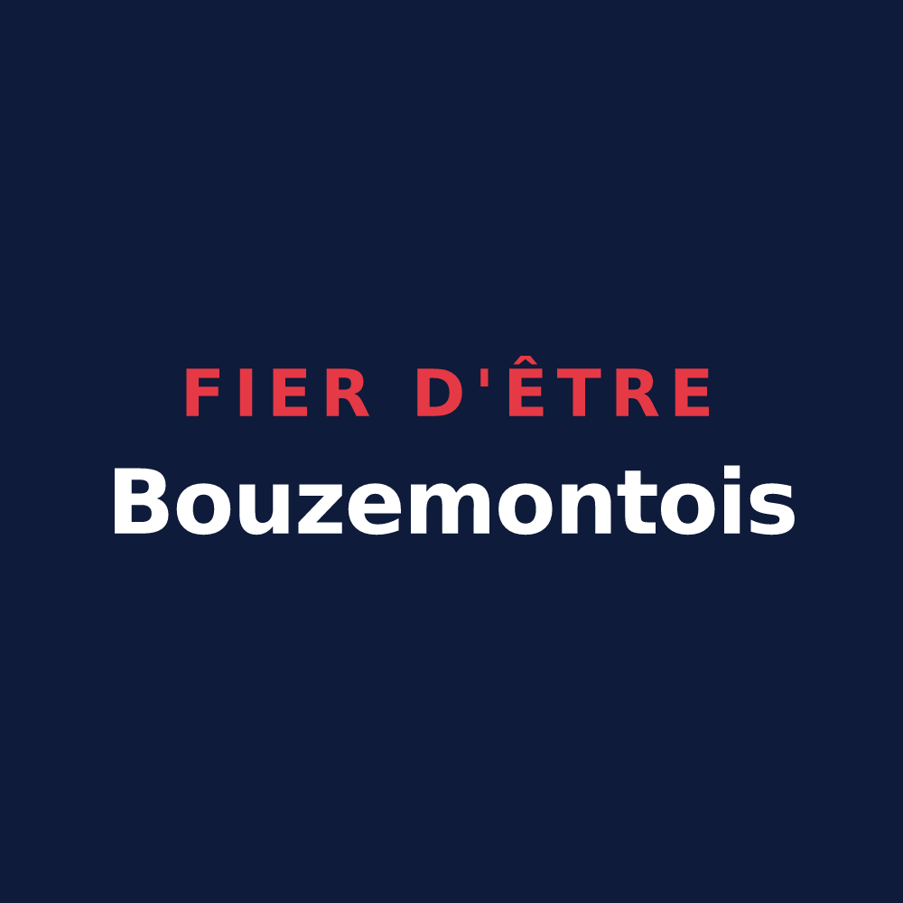 T-shirt « Fier d'être Bouzemontois » — design pour Saint-Remy-en-Bouzemont-Saint-Genest-et-Isson