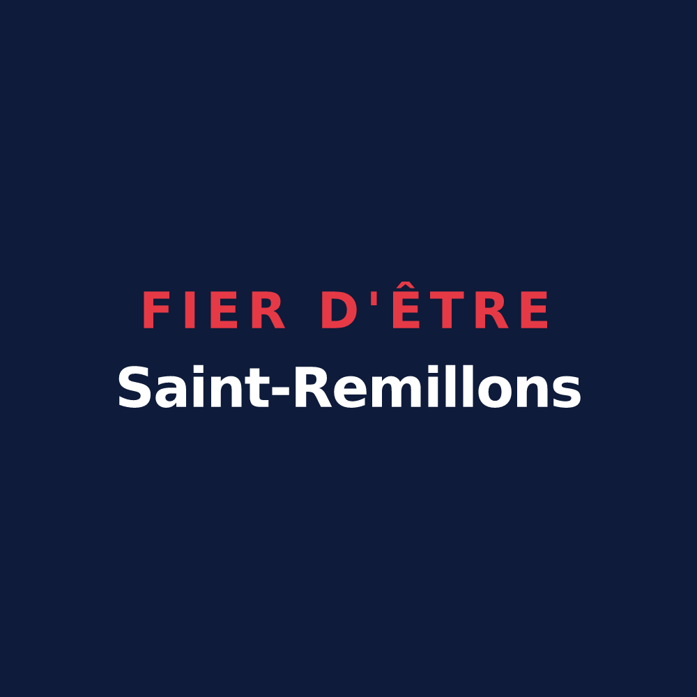 T-shirt « Fier d'être Saint-Remillons » — design pour Saint-Remy-sur-Bussy
