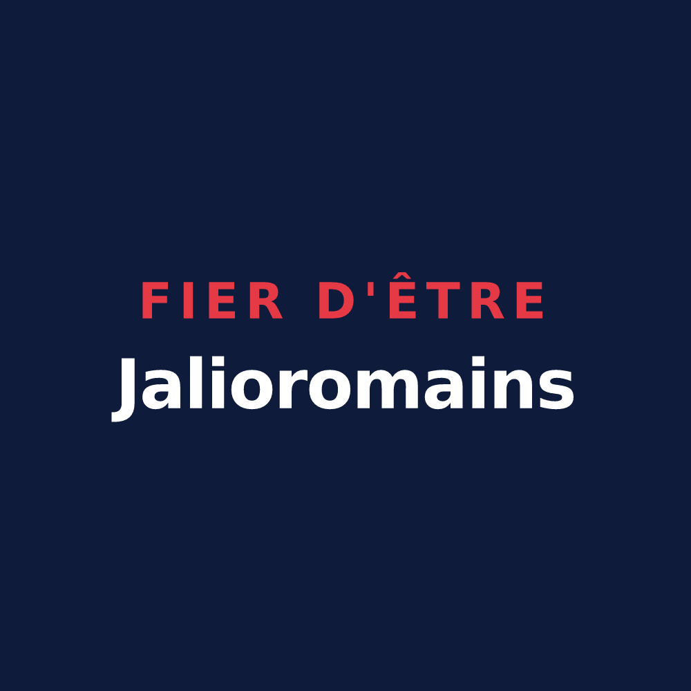 T-shirt « Fier d'être Jalioromains » — design pour Saint-Romain-de-Jalionas