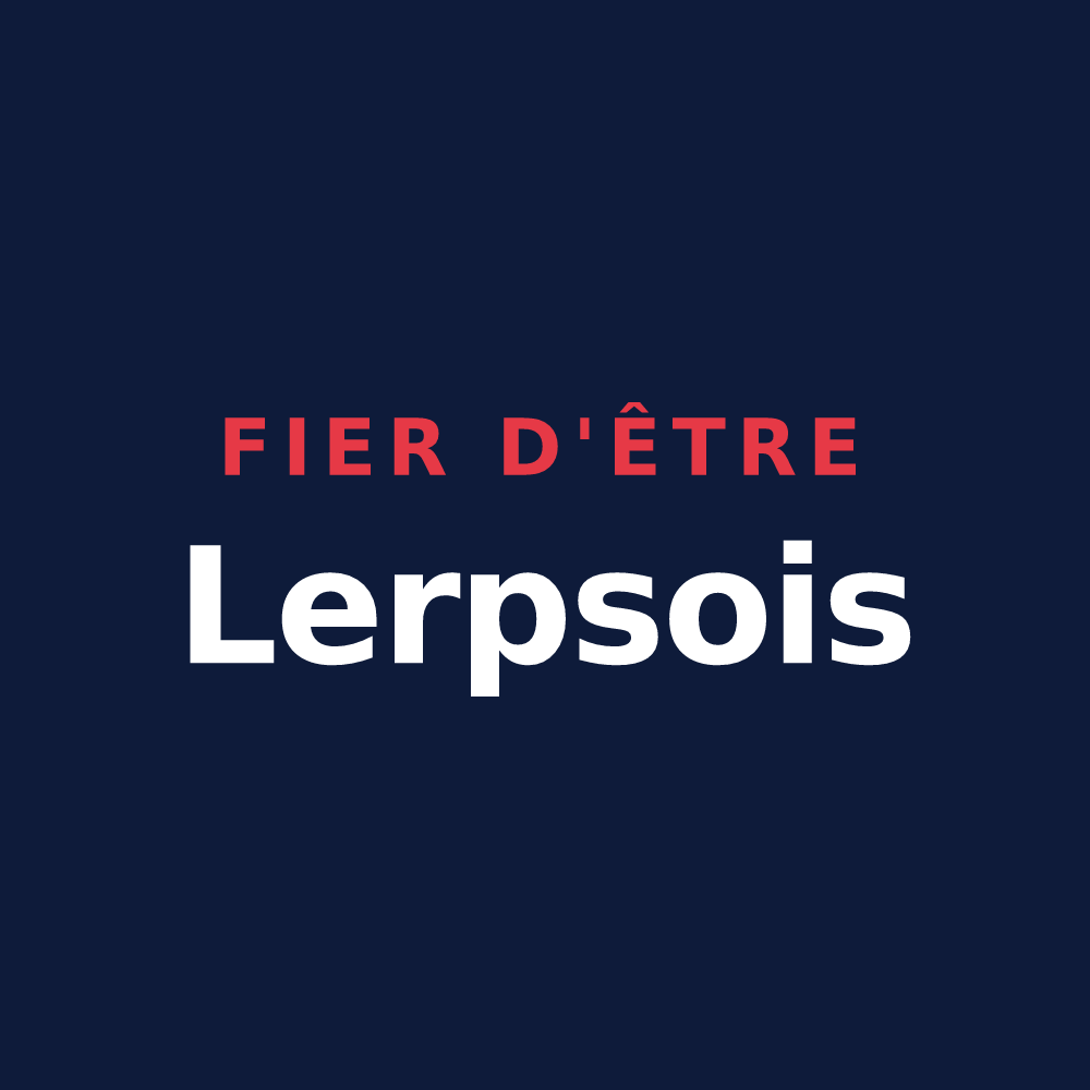 T-shirt « Fier d'être Lerpsois » — design pour Saint-Romain-de-Lerps