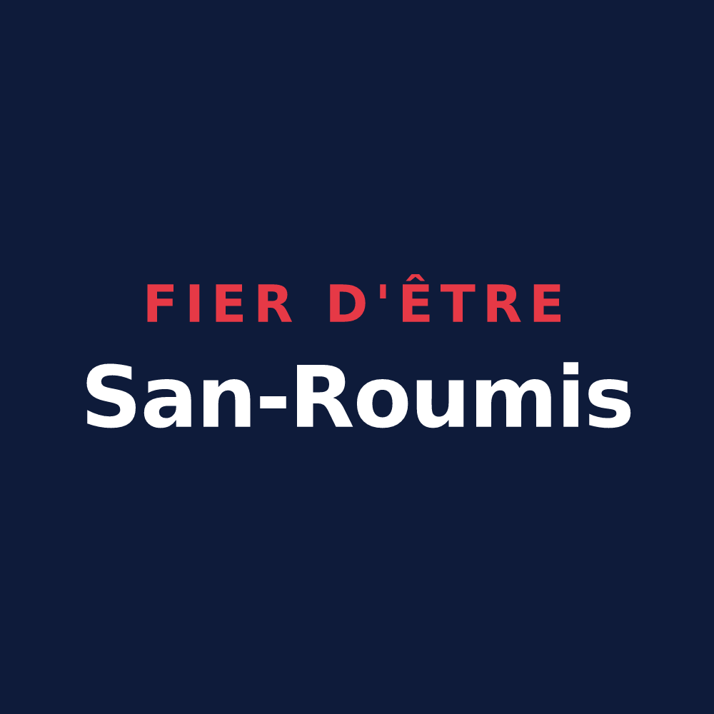 T-shirt « Fier d'être San-Roumis » — design pour Saint-Romain-Lachalm