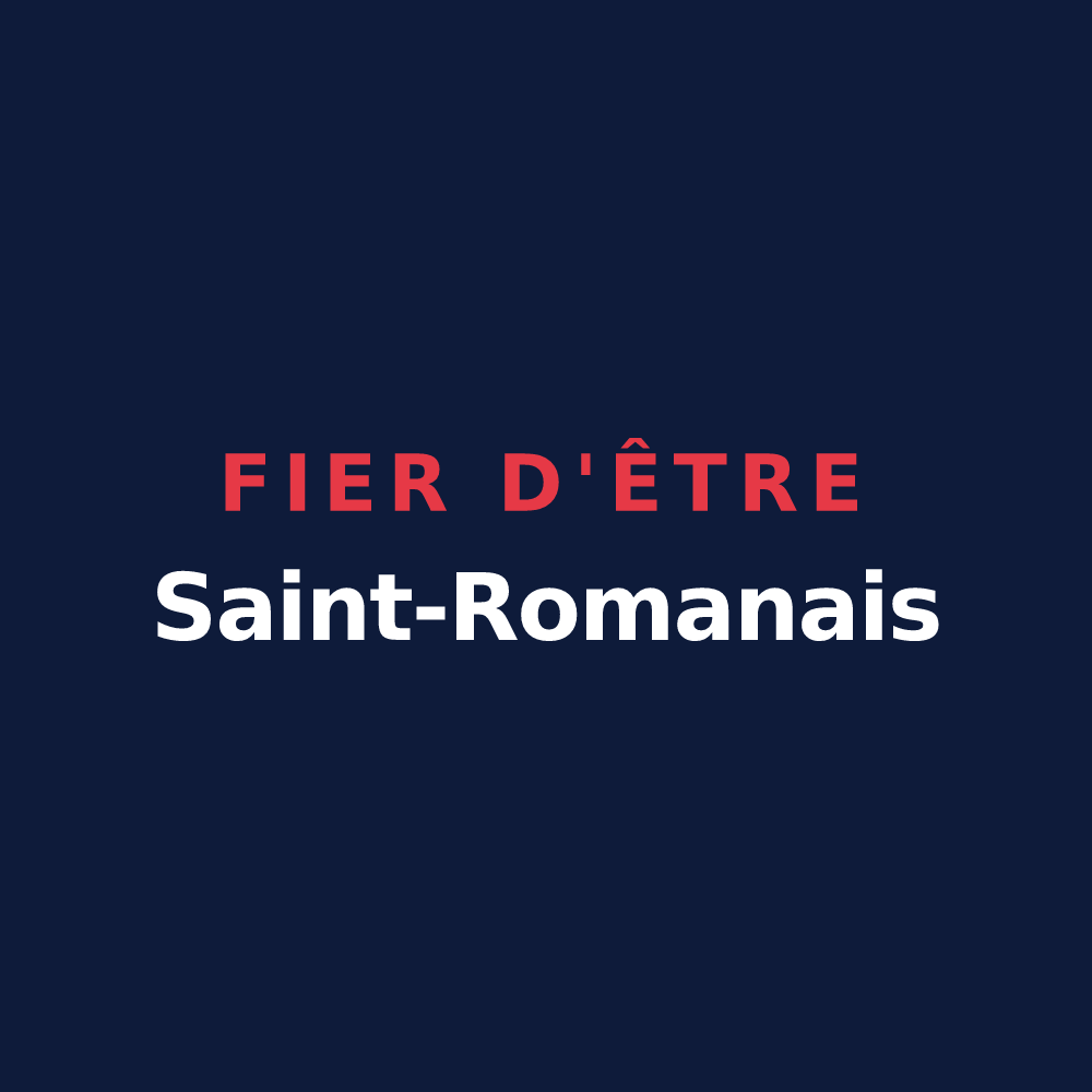 T-shirt « Fier d'être Saint-Romanais » — design pour Saint-Romain-le-Puy