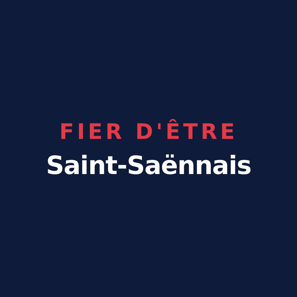 T-shirt « Fier d'être Saint-Saënnais » — design pour Saint-Saëns