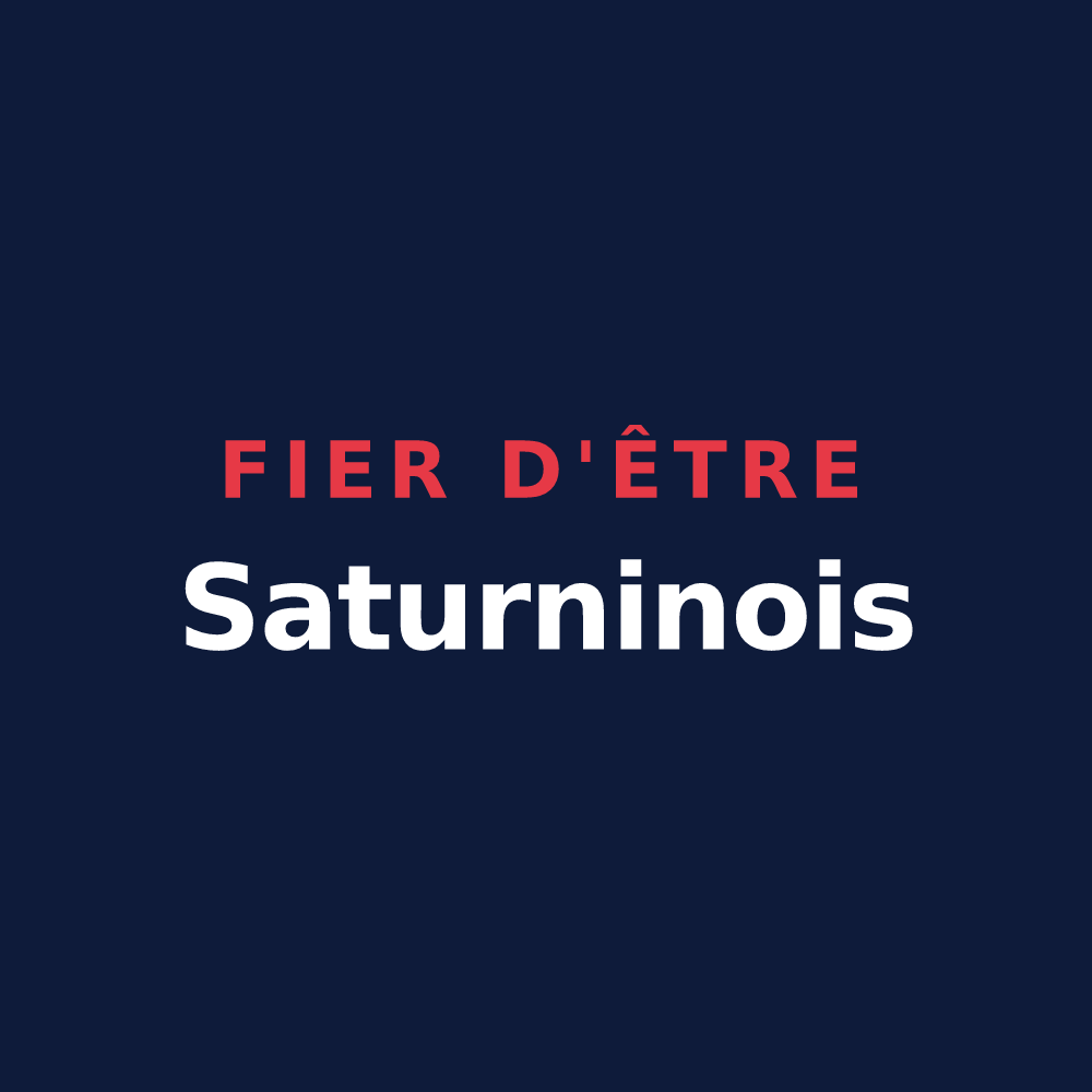 T-shirt « Fier d'être Saturninois » — design pour Saint-Saturnin-lès-Apt