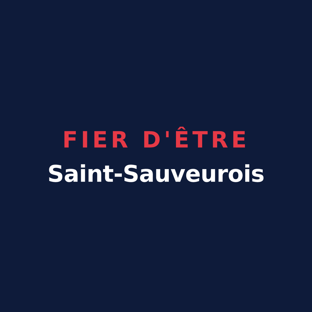 T-shirt « Fier d'être Saint-Sauveurois » — design pour Saint-Sauveur-de-Puynormand