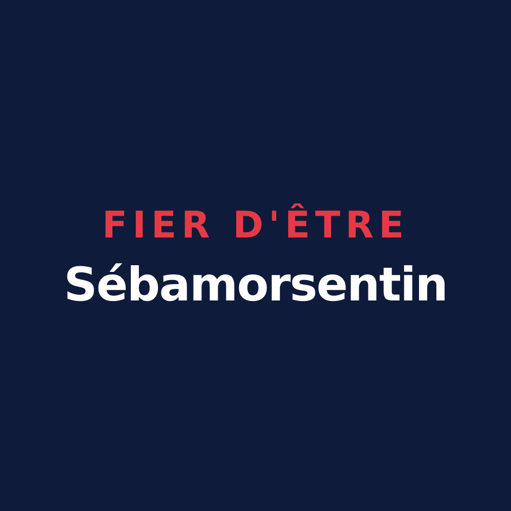 T-shirt « Fier d'être Sébamorsentin » — design pour Saint-Sébastien-de-Morsent