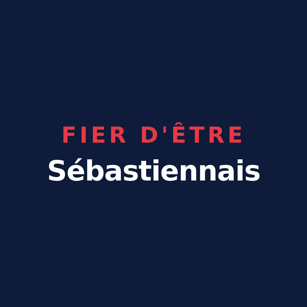 T-shirt « Fier d'être Sébastiennais » — design pour Saint-Sébastien-sur-Loire
