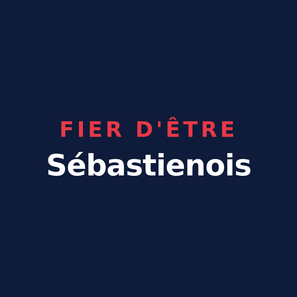 T-shirt « Fier d'être Sébastienois » — design pour Saint-Sébastien