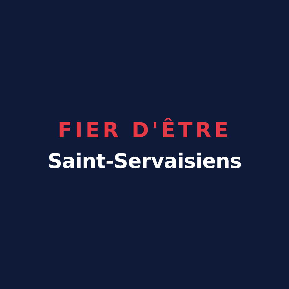 T-shirt « Fier d'être Saint-Servaisiens » — design pour Saint-Servais