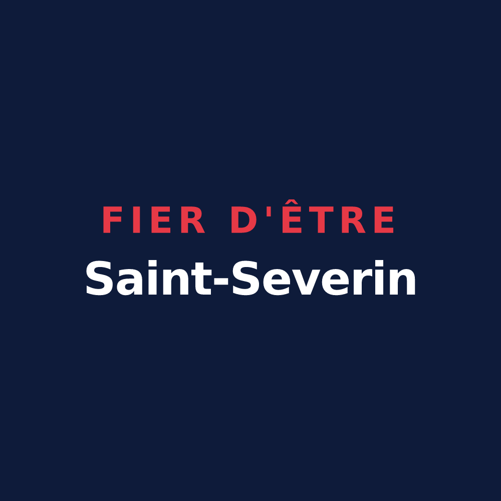 T-shirt « Fier d'être Saint-Severin » — design pour Saint-Sever-de-Saintonge