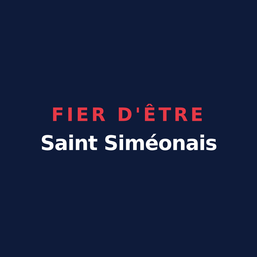 T-shirt « Fier d'être Saint Siméonais » — design pour Saint-Siméon