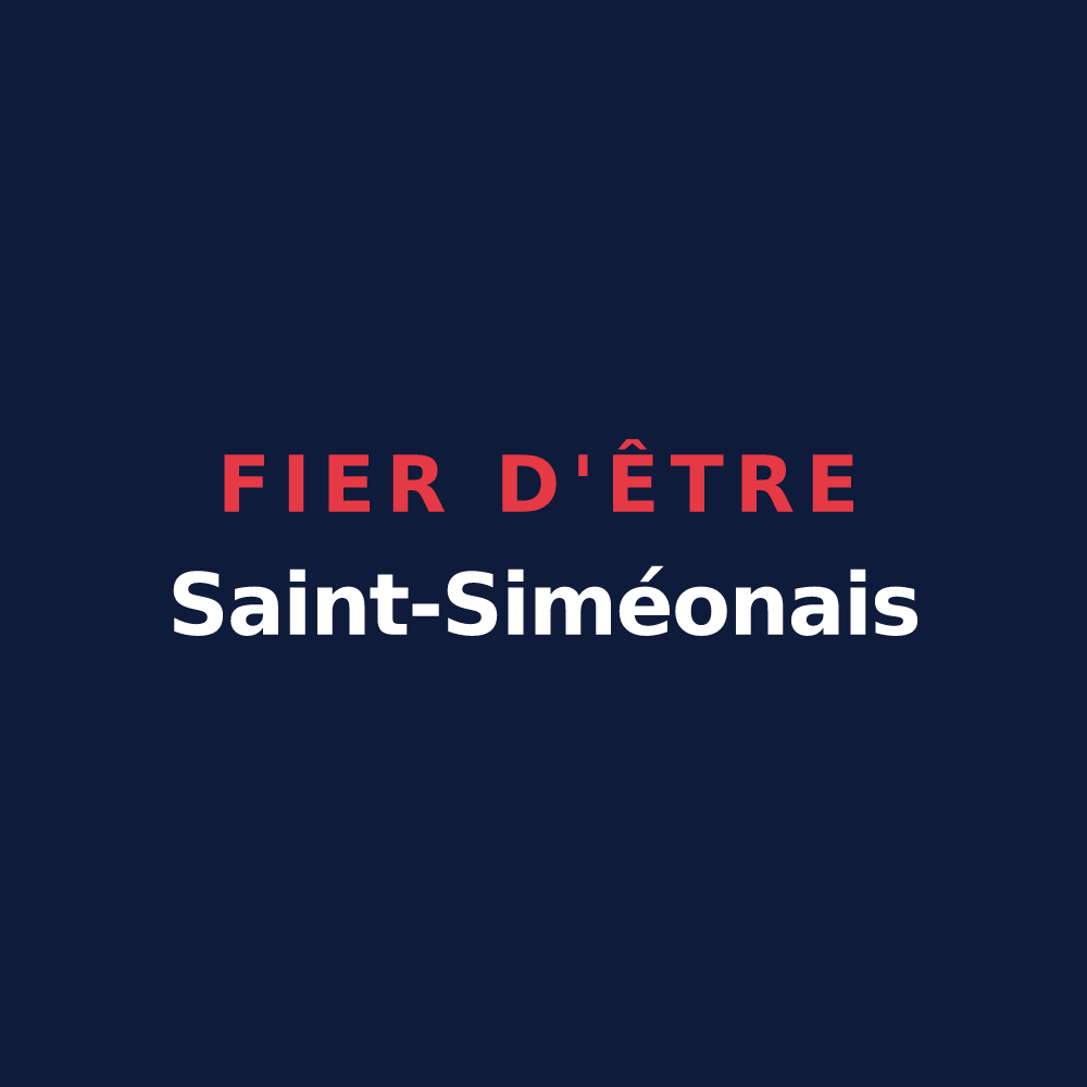 T-shirt « Fier d'être Saint-Siméonais » — design pour Saint-Siméon-de-Bressieux