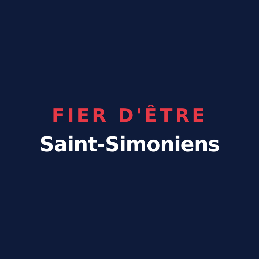 T-shirt « Fier d'être Saint-Simoniens » — design pour Saint-Simon