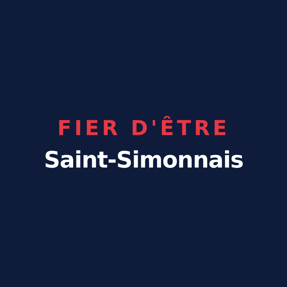 T-shirt « Fier d'être Saint-Simonnais » — design pour Saint-Simon-de-Bordes