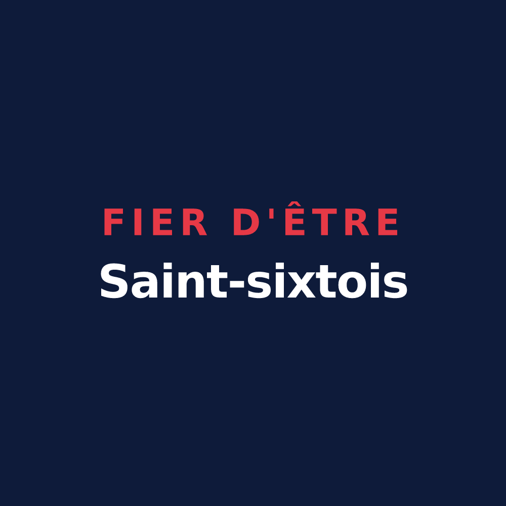 T-shirt « Fier d'être Saint-sixtois » — design pour Saint-Sixte