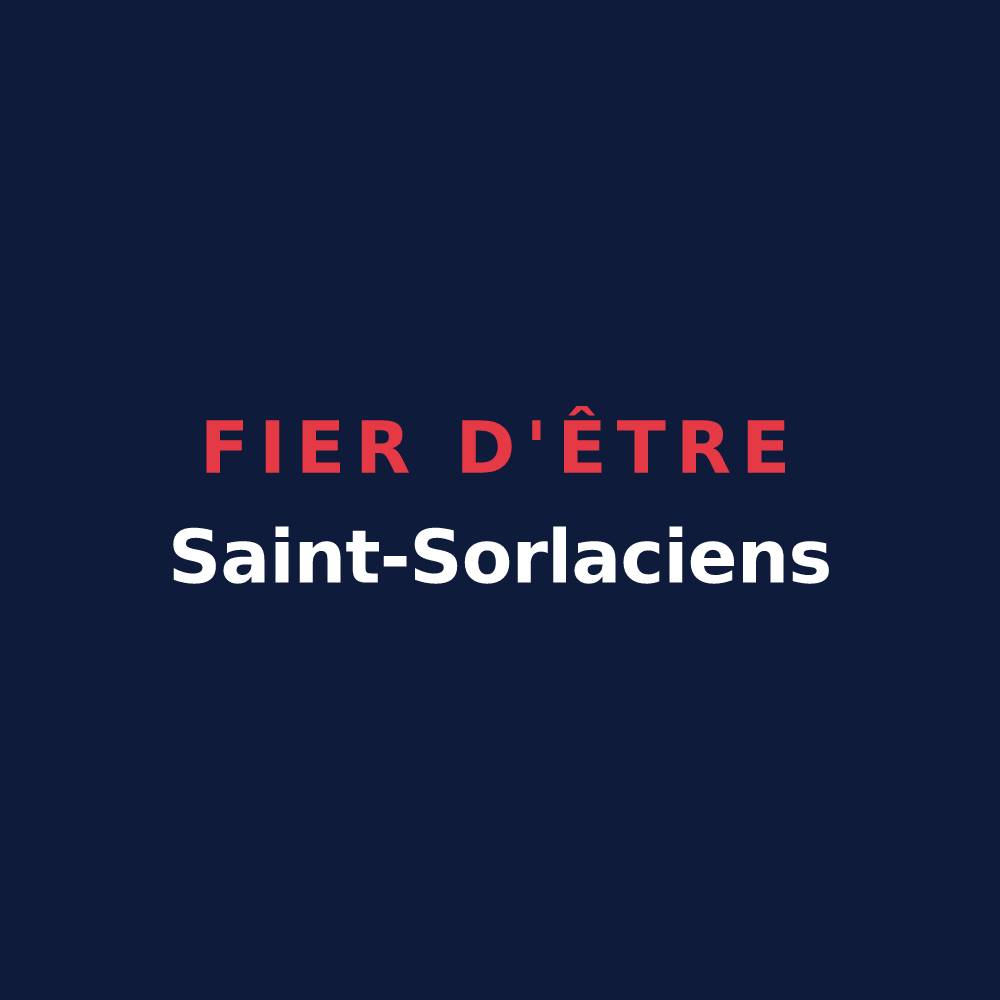T-shirt « Fier d'être Saint-Sorlaciens » — design pour Saint-Sornin-Leulac