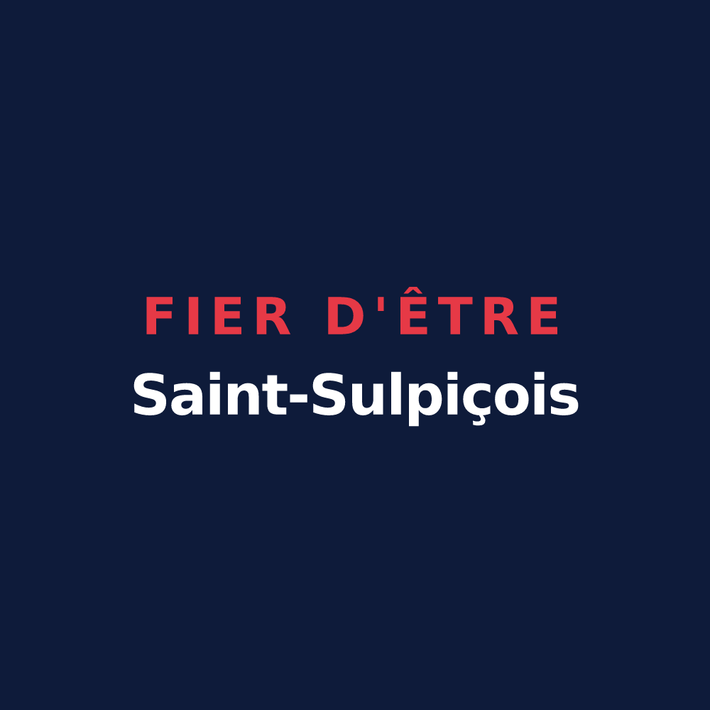 T-shirt « Fier d'être Saint-Sulpiçois » — design pour Saint-Sulpice-d'Arnoult