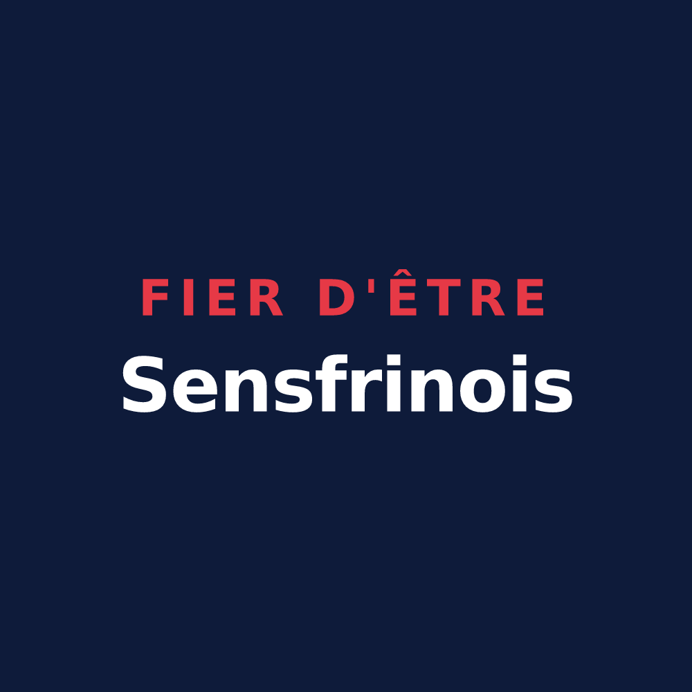 T-shirt « Fier d'être Sensfrinois » — design pour Saint-Symphorien-des-Bois