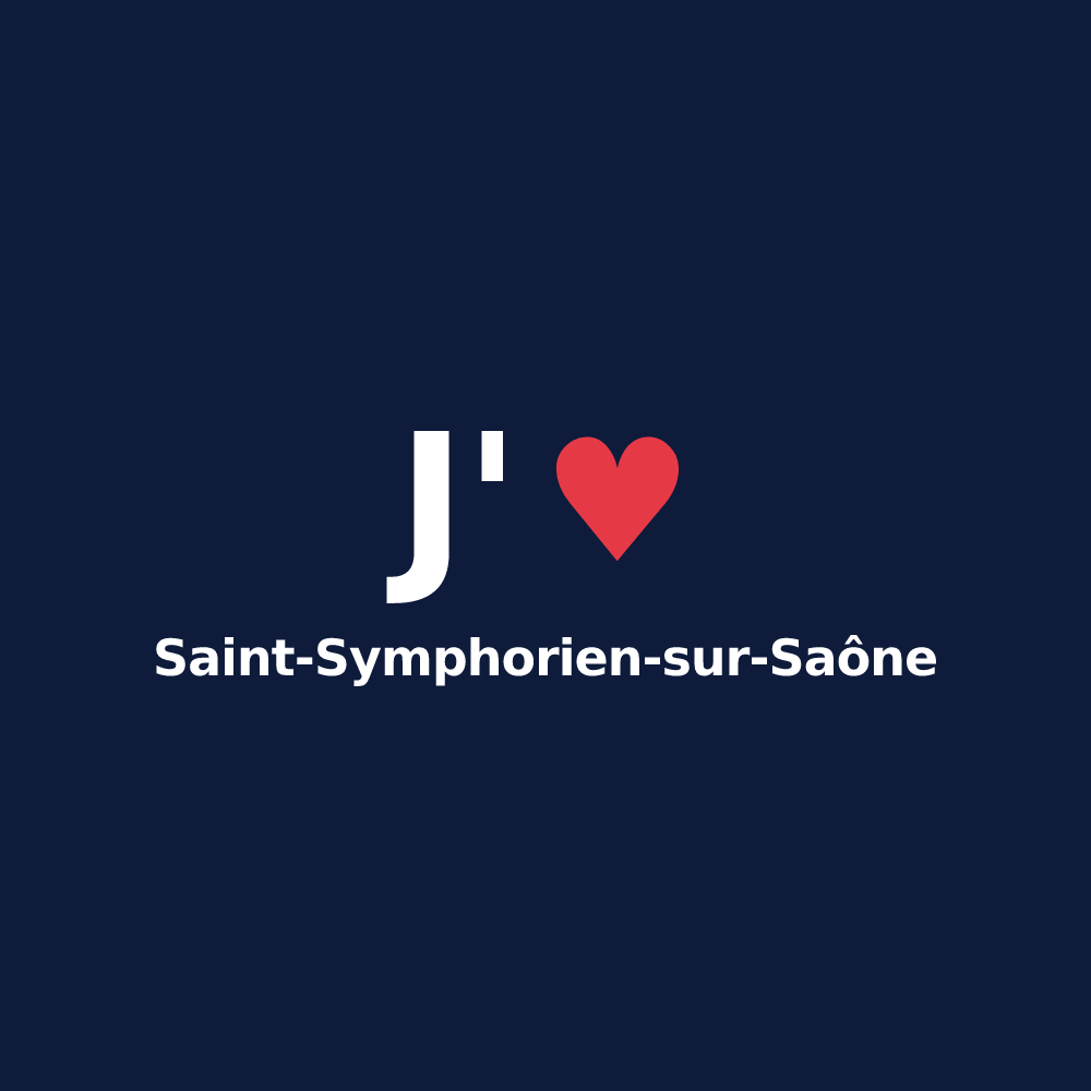 T-shirt personnalisé Saint-Symphorien-sur-Saône — design J'aime Saint-Symphorien-sur-Saône