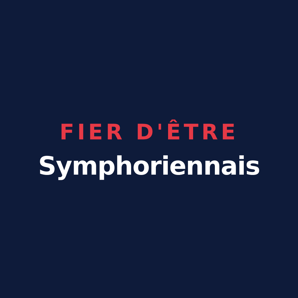 T-shirt « Fier d'être Symphoriennais » — design pour Saint-Symphorien