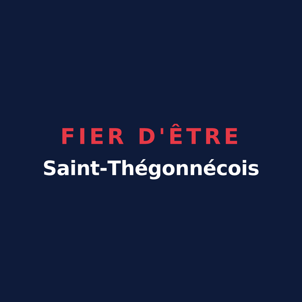 T-shirt « Fier d'être Saint-Thégonnécois » — design pour Saint-Thégonnec Loc-Eguiner