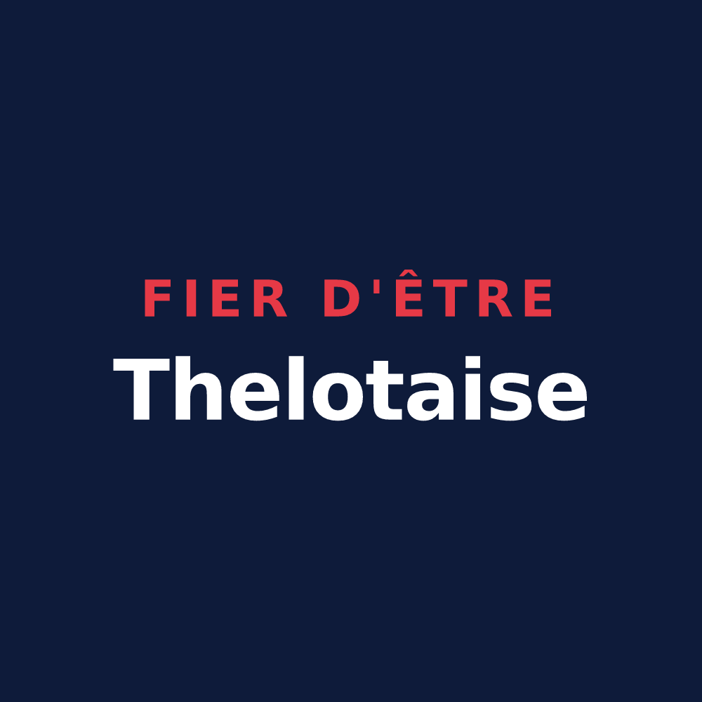 T-shirt « Fier d'être Thelotaise » — design pour Saint-Thélo