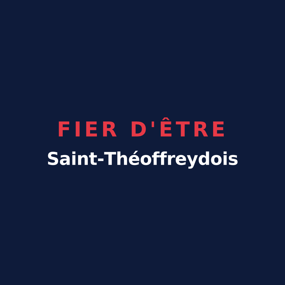 T-shirt « Fier d'être Saint-Théoffreydois » — design pour Saint-Théoffrey