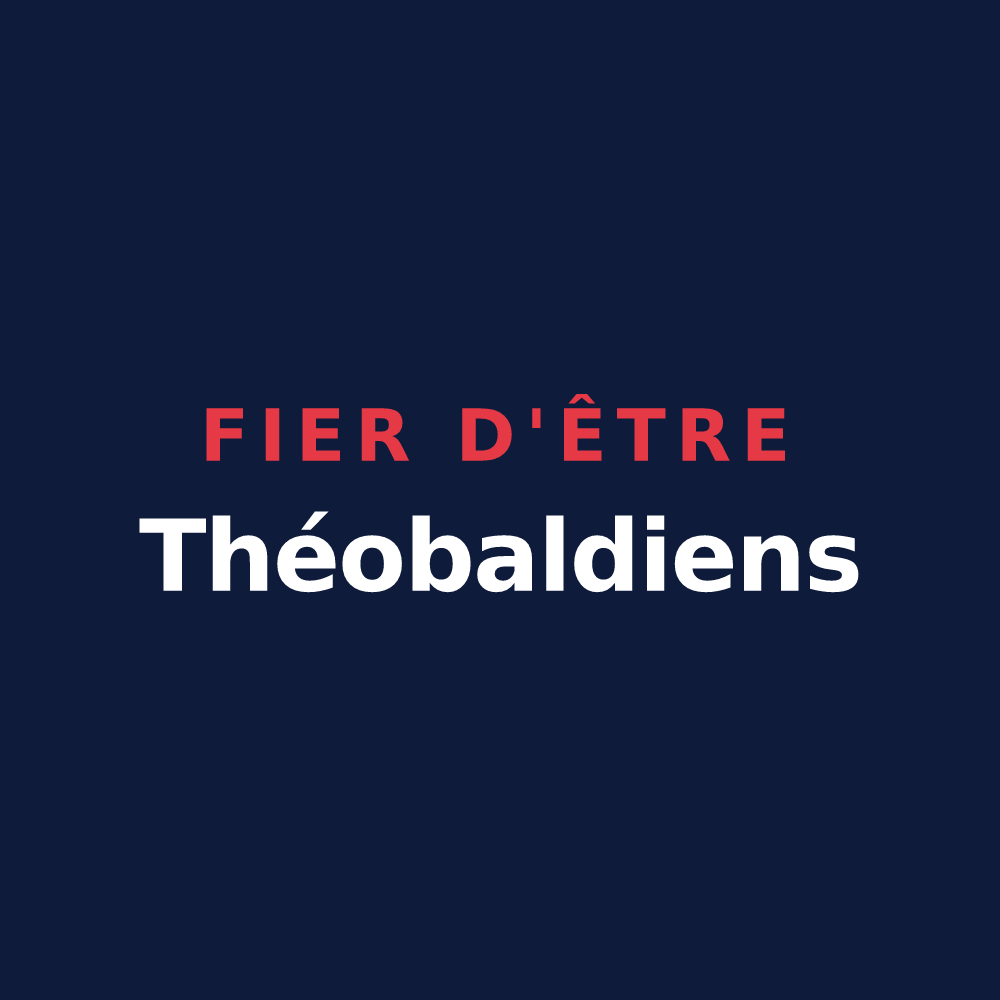 T-shirt « Fier d'être Théobaldiens » — design pour Saint-Thibault-des-Vignes