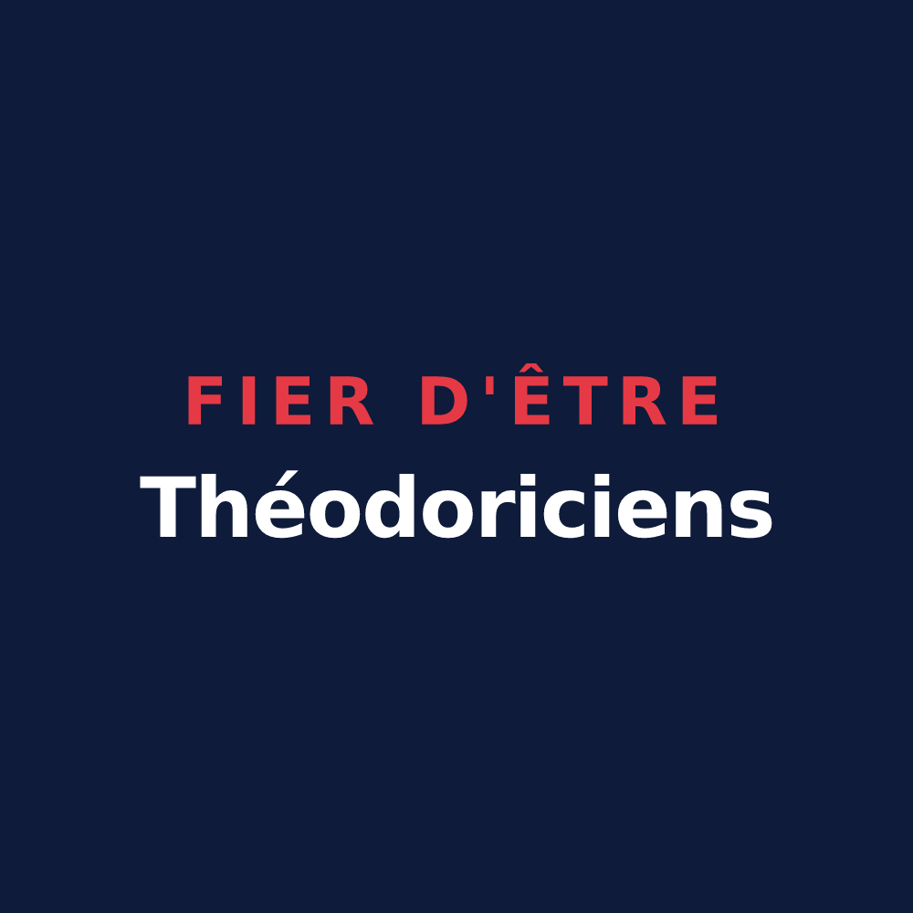 T-shirt « Fier d'être Théodoriciens » — design pour Saint-Thierry