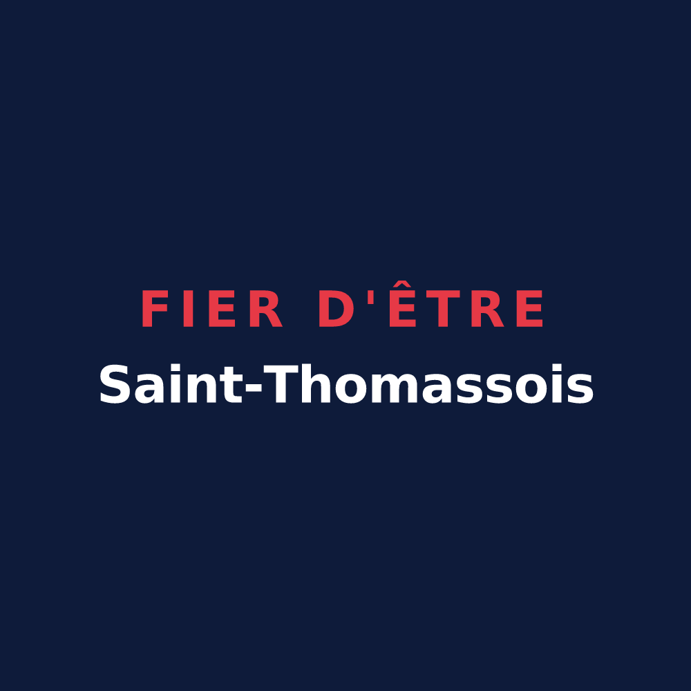 T-shirt « Fier d'être Saint-Thomassois » — design pour Saint-Thomas-en-Royans