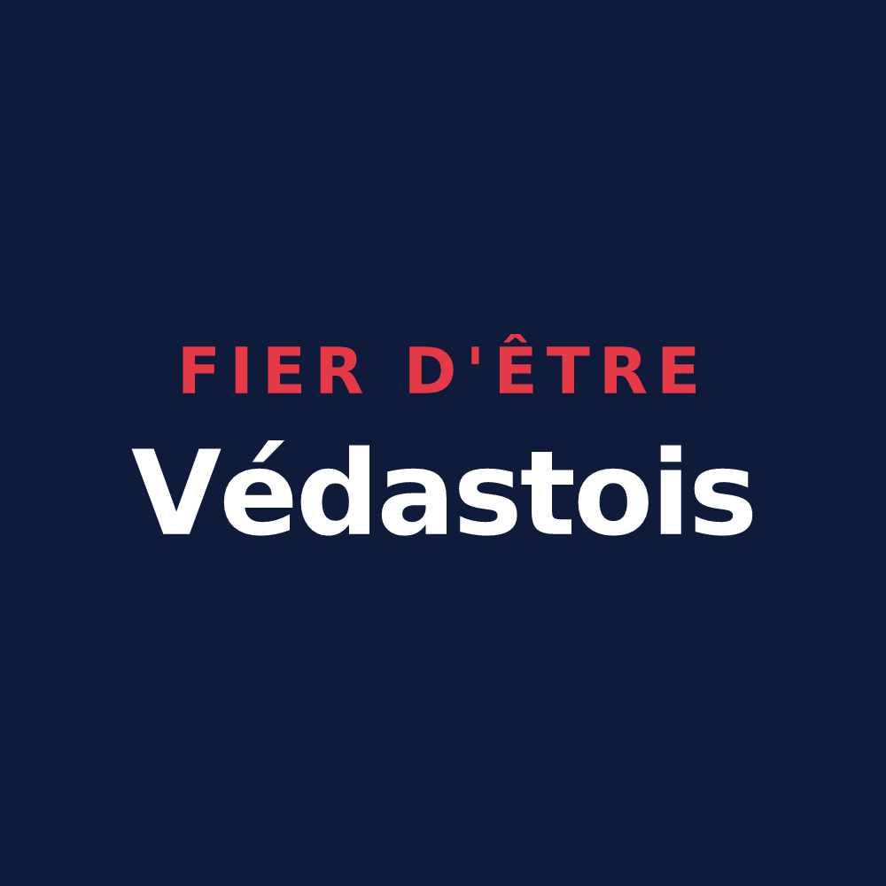 T-shirt « Fier d'être Védastois » — design pour Saint-Vaast-en-Cambrésis