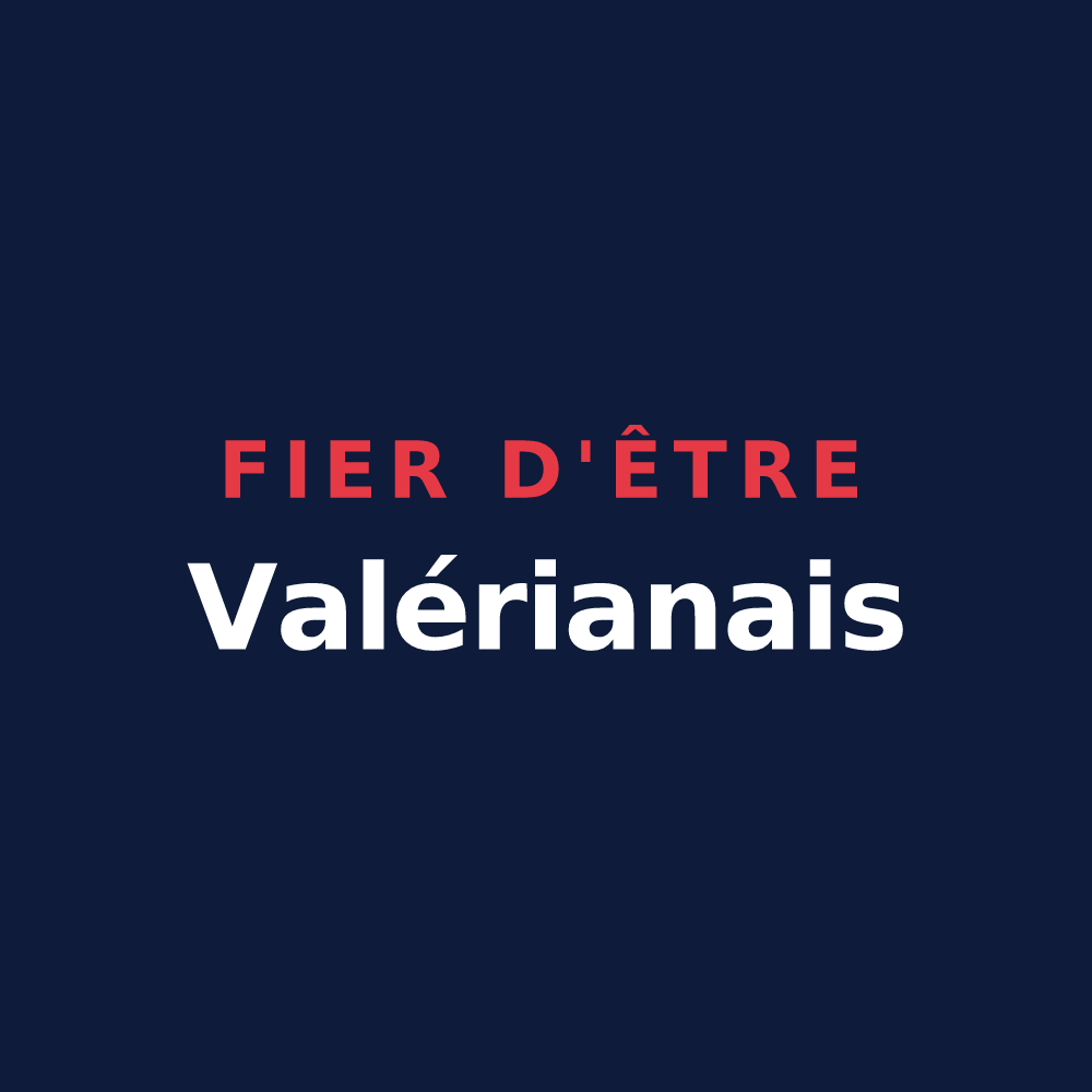 T-shirt « Fier d'être Valérianais » — design pour Saint-Valérien